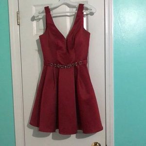 Red formal dress